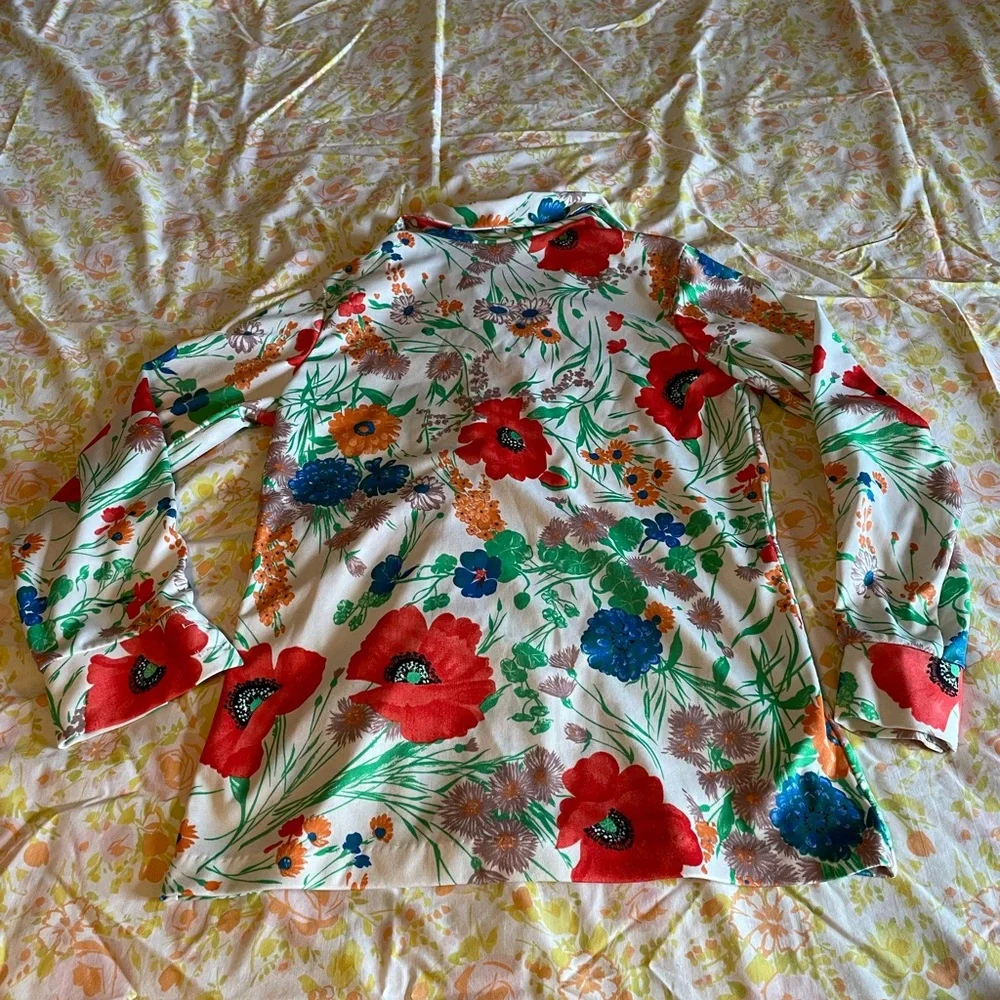 Vintage floral blouse - Picture 7 of 8